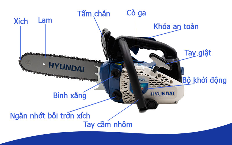 5 đặc điểm quan trọng của máy cưa xích