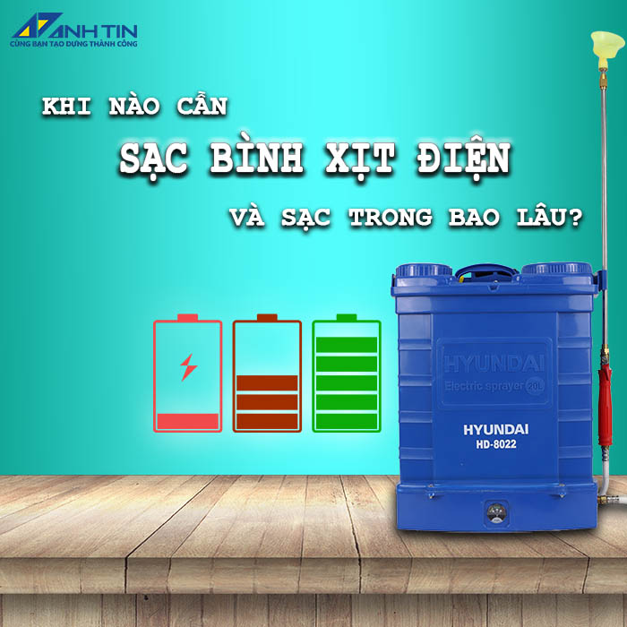 Hướng dẫn sạc bình xịt điện và những lưu ý cần biết