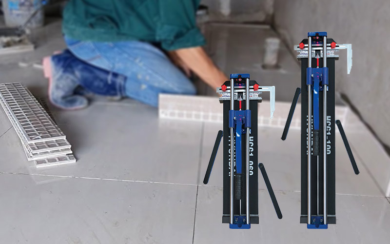 đo và cắt trước khi lát gạch