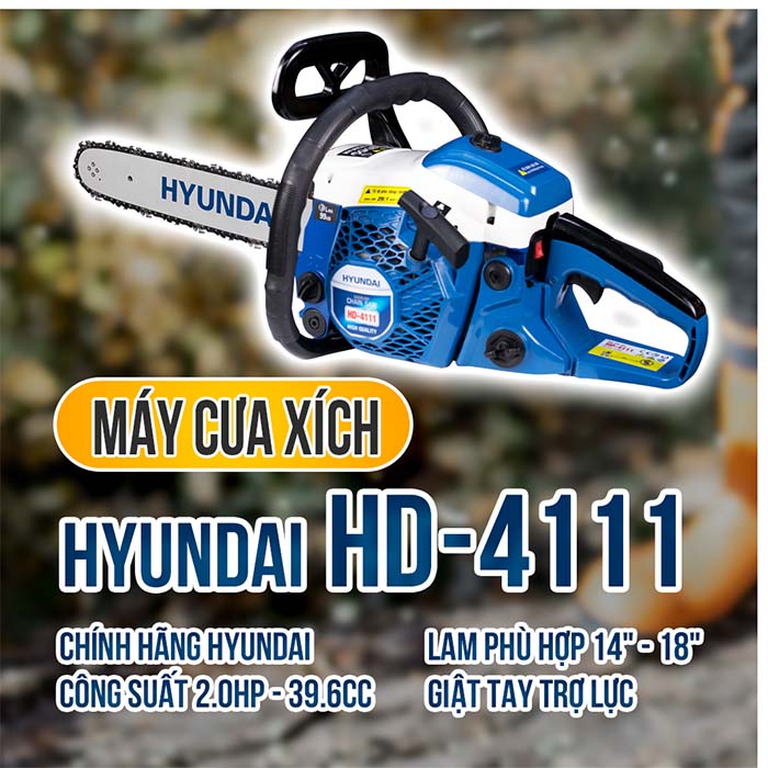 máy cưa xích hyundai hd-4111