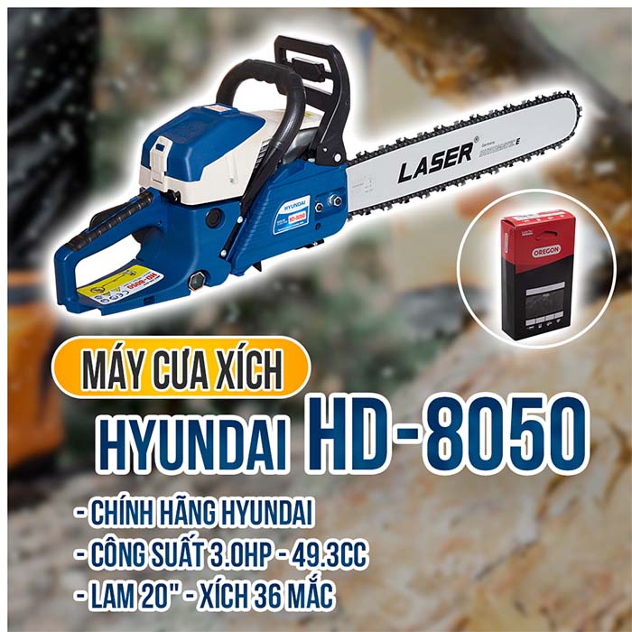 máy cưa xích hyundai hd-8050