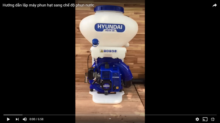 HƯỚNG DẪN LẮP RÁP CHẾ ĐỘ PHUN HẠT sang CHẾ ĐỘ PHUN NƯỚC (Phun xịt khử trùng phòng chống dịch)