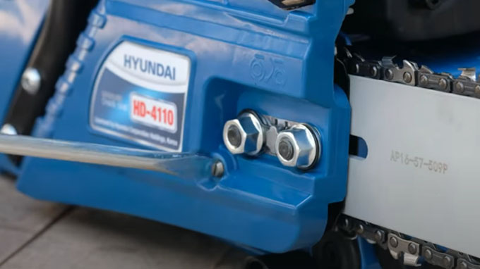 chỉnh lam xích cho máy cưa xích hyundai